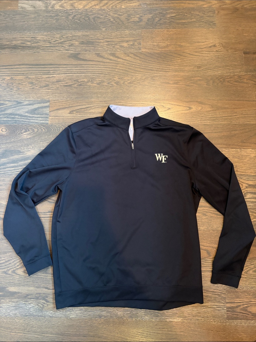 Johnnie O Wake Forest Black Quarter-Zip Performance Pullover